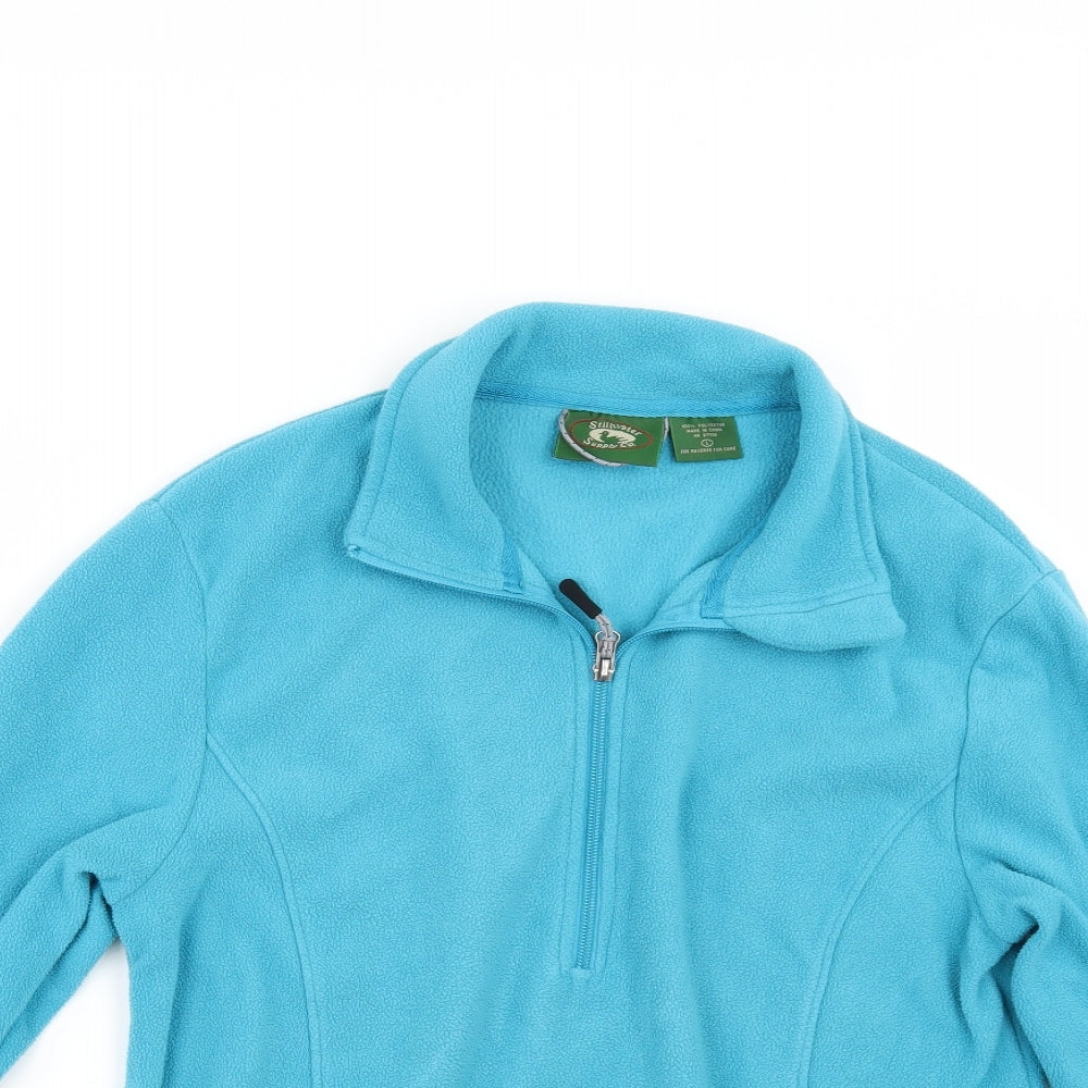 STILL WATER Womens Blue  Fleece Jacket  Size L