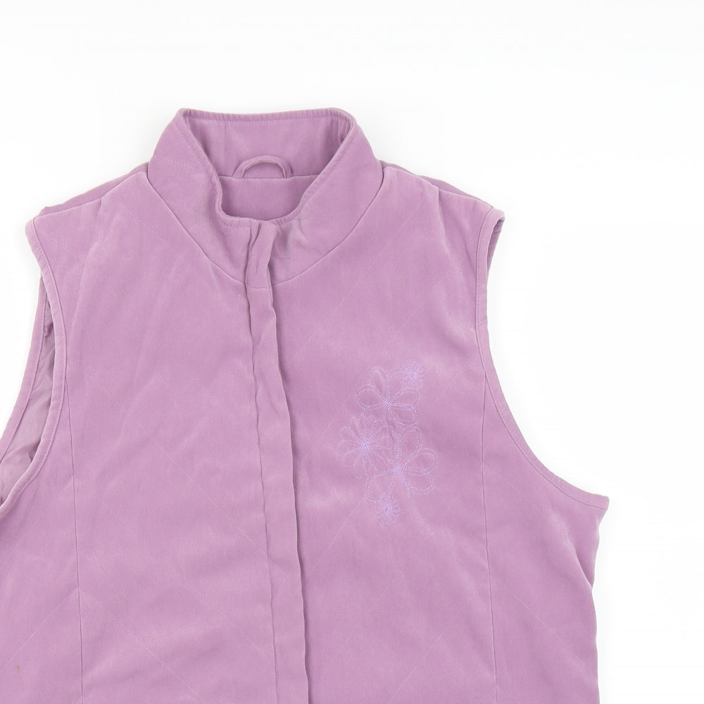 Womens UK Size  Preworn Purple Gilet