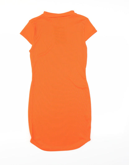 PRETTYLITTLETHING Womens Orange   Bodycon  Size 10