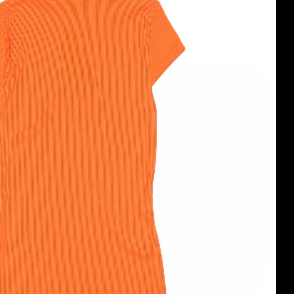 PRETTYLITTLETHING Womens Orange   Bodycon  Size 10