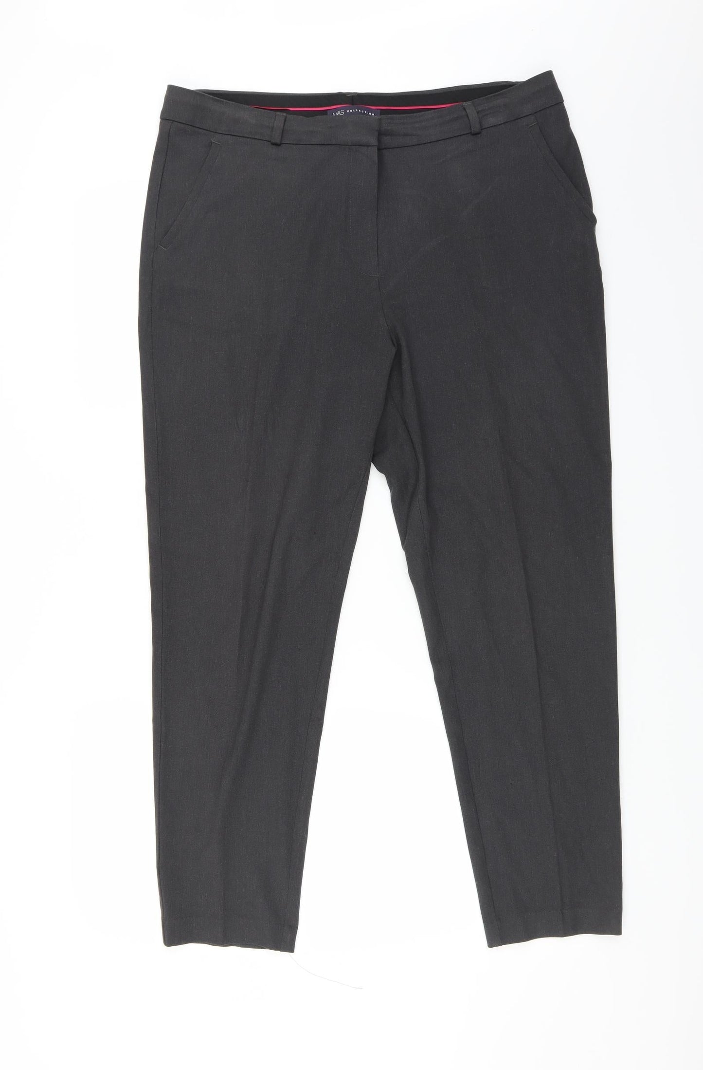 Womens UK Size 16 Marks and Spencer Regular Fit  Grey Trousers