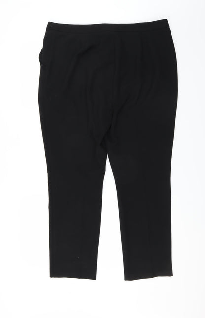 Matalan Womens Black   Trousers  Size 16 L28 in