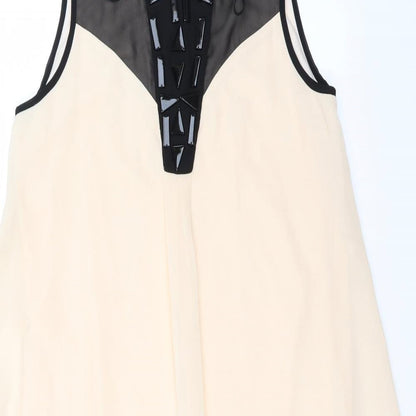 Julien Macdonald Womens Pink   Trapeze & Swing  Size 10  - Dipped hem