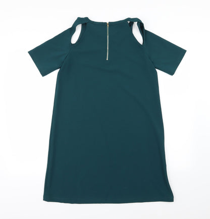 Boohoo Womens Green   T-Shirt Dress  Size 8