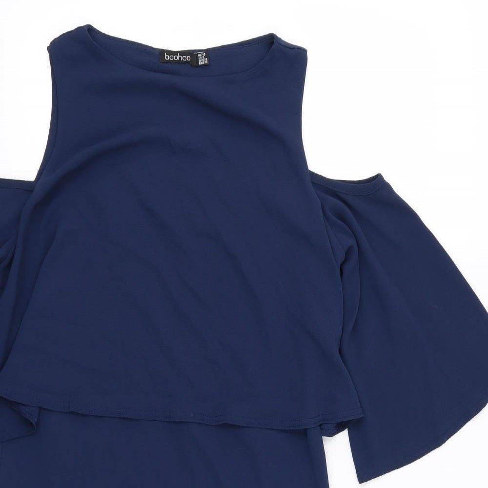 Boohoo Womens Blue   A-Line  Size 10