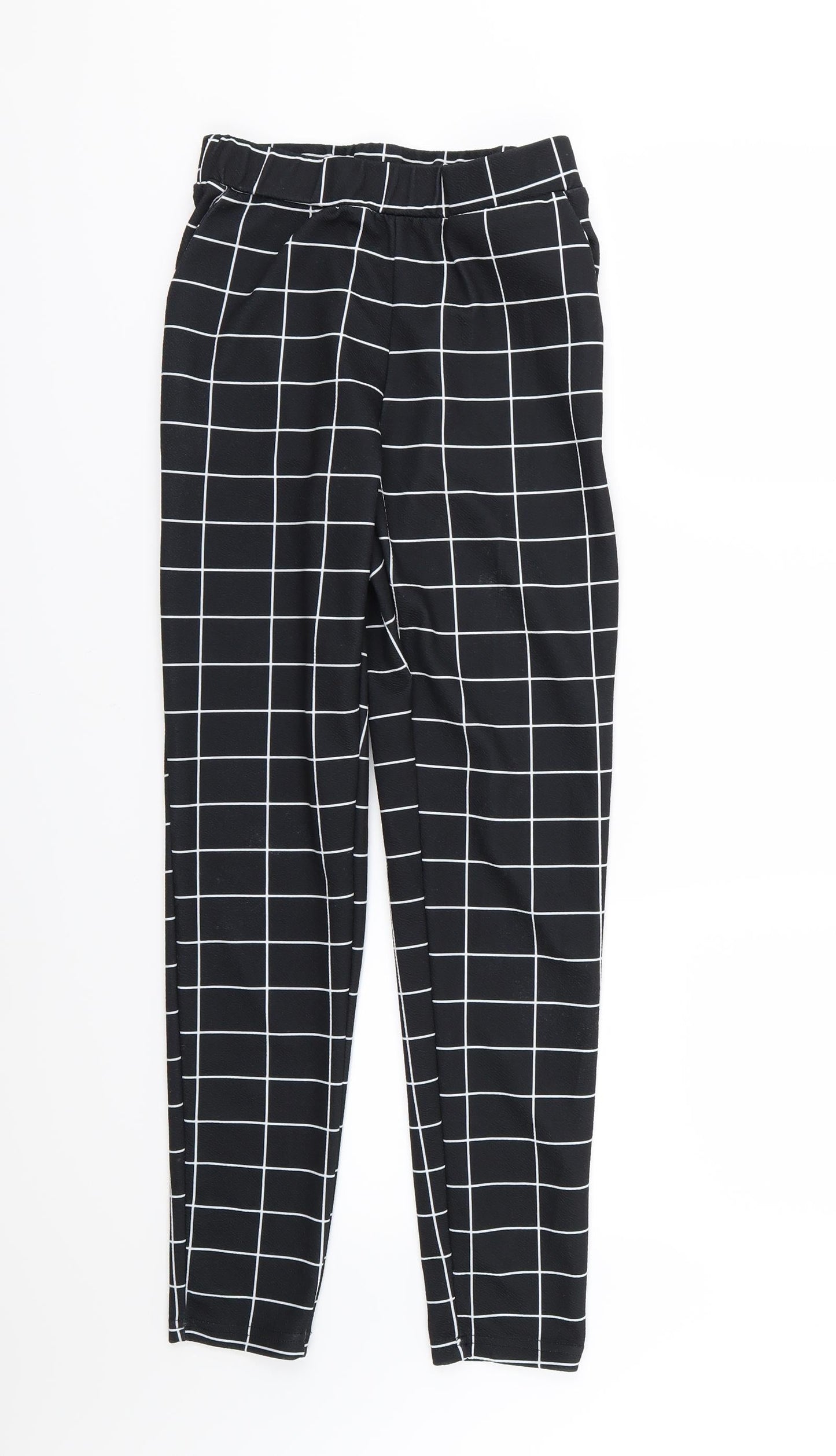 SheIn Womens Black Striped  Trousers  Size XS L27 in