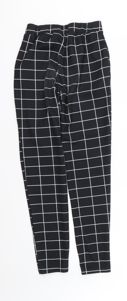 SheIn Womens Black Striped  Trousers  Size XS L27 in