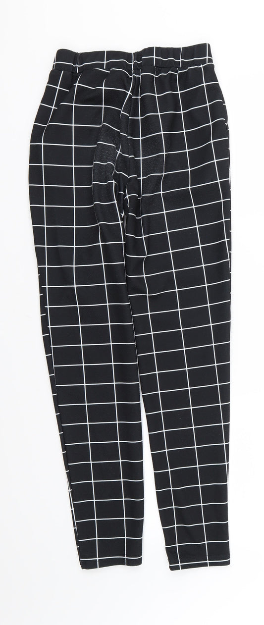 SheIn Womens Black Striped  Trousers  Size XS L27 in