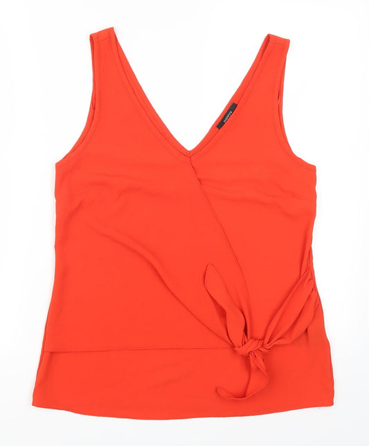 Papaya Womens Red   Basic Tank Size 10  - Twist Front