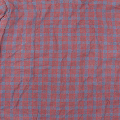 Signum Mens Red Check   Button-Up Size M