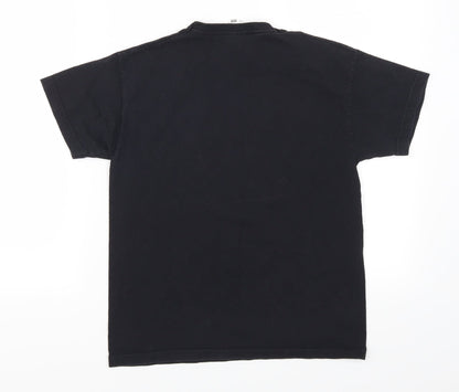 Fruit of the Loom Boys Black   Basic T-Shirt Size 10 Years  - Floss Like a Boss Skeleton
