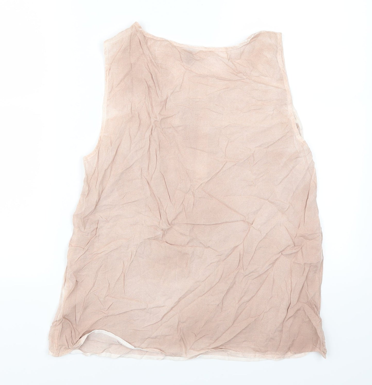 Womens UK Size S Saint Tropez Pink Basic Tank