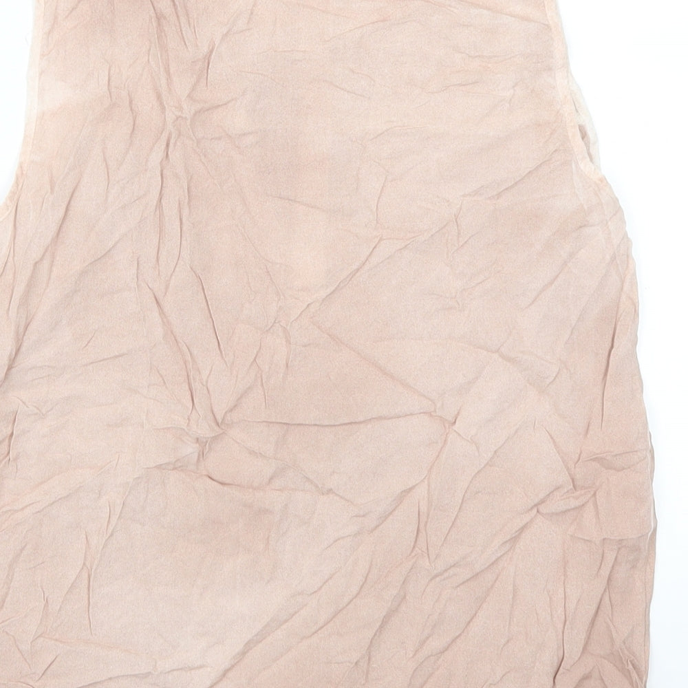 Womens UK Size S Saint Tropez Pink Basic Tank