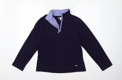 Active Womens Purple  Fleece Jacket  Size 10
