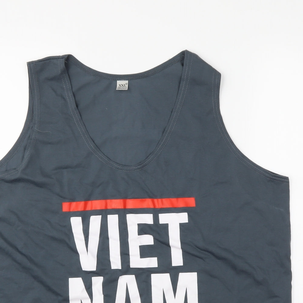 Mens UK Size 2XL Preworn Grey  Tank
