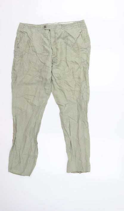 Womens UK Size 34 in Preworn Regular Fit  Green Trousers