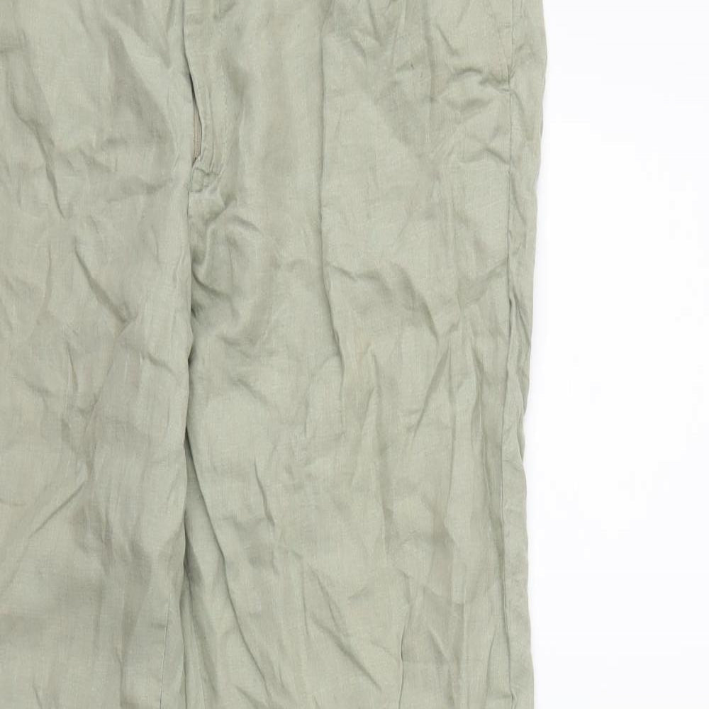 Womens UK Size 34 in Preworn Regular Fit  Green Trousers