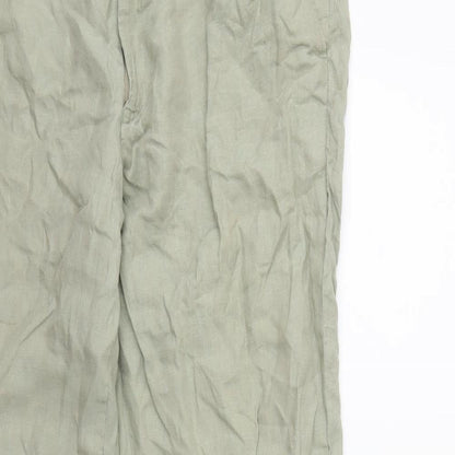 Womens UK Size 34 in Preworn Regular Fit  Green Trousers