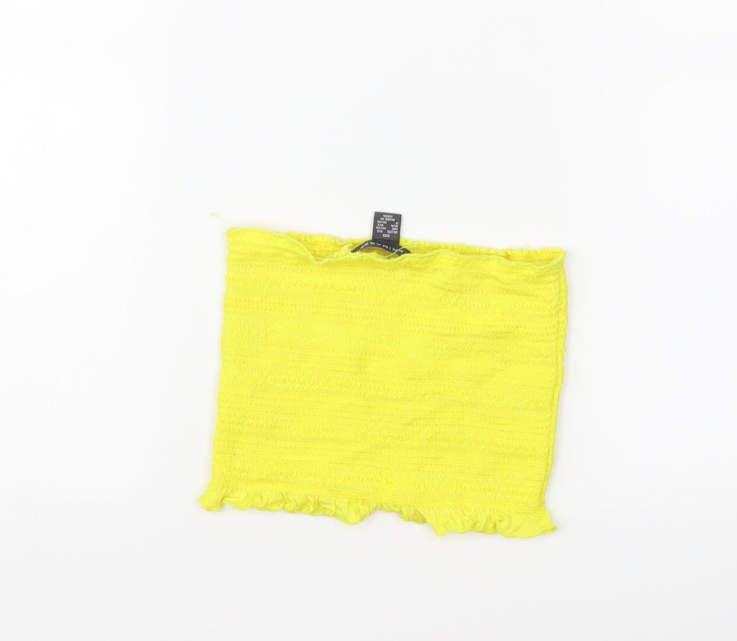 Primark Womens Yellow   Cropped Tank Size 4