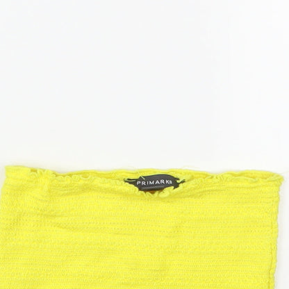 Primark Womens Yellow   Cropped Tank Size 4