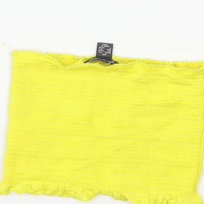 Primark Womens Yellow   Cropped Tank Size 4