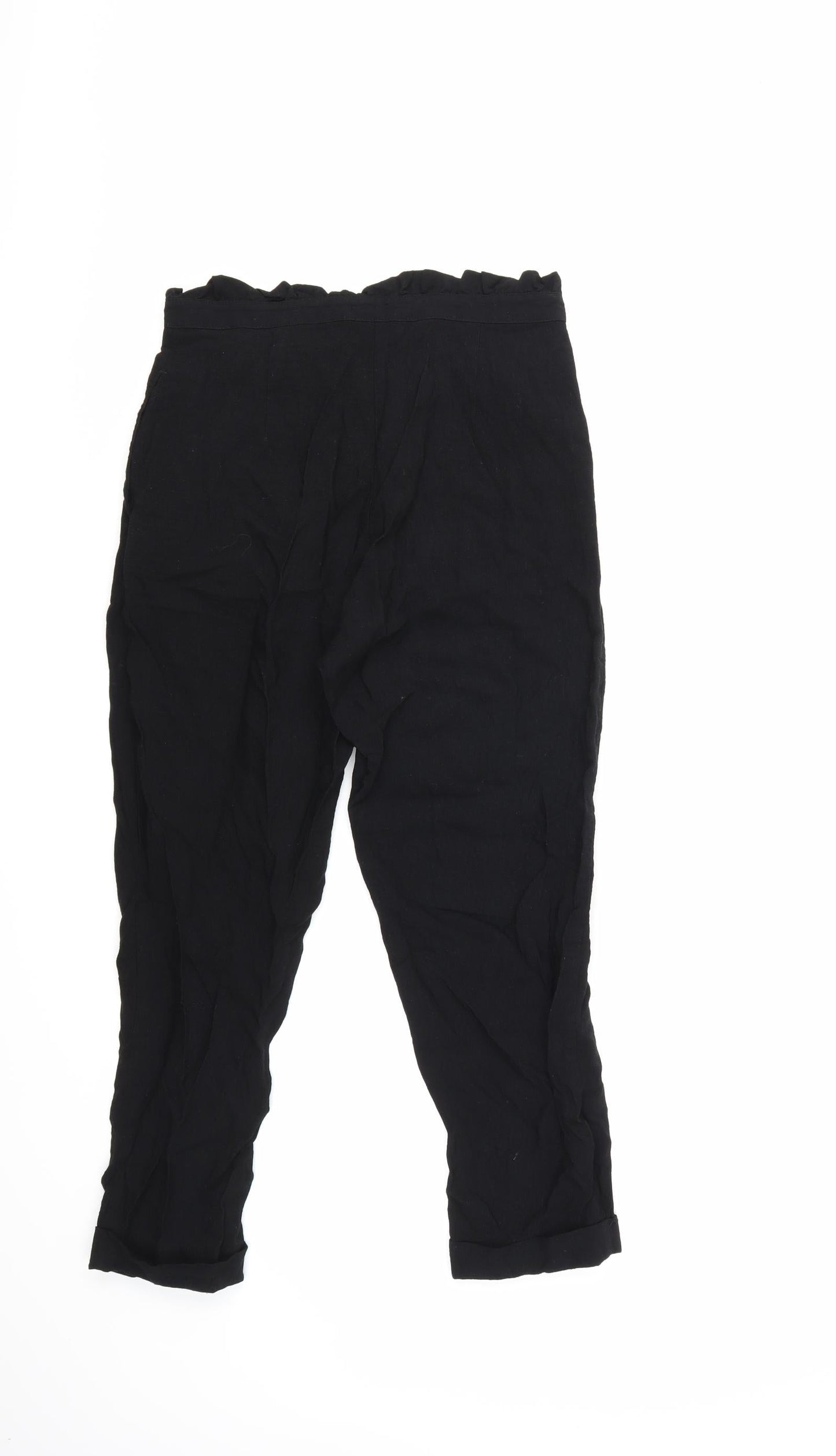 Topshop Womens Black   Trousers  Size 10 L24 in