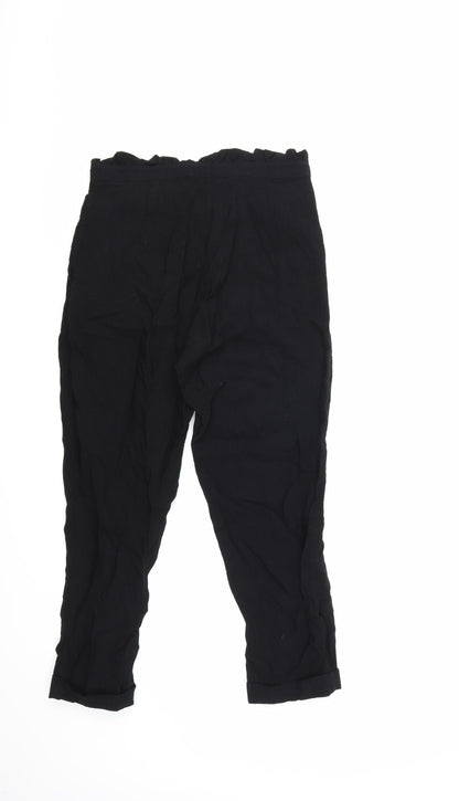 Topshop Womens Black   Trousers  Size 10 L24 in