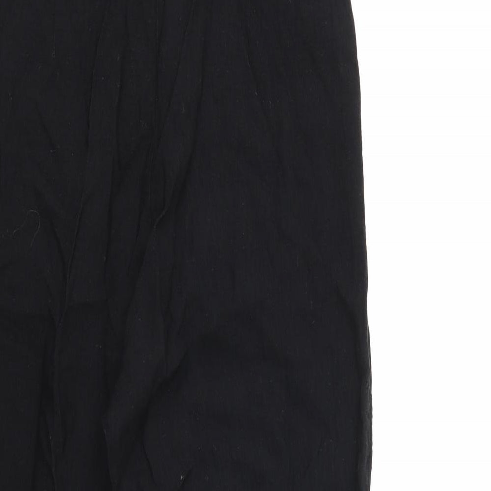 Topshop Womens Black   Trousers  Size 10 L24 in