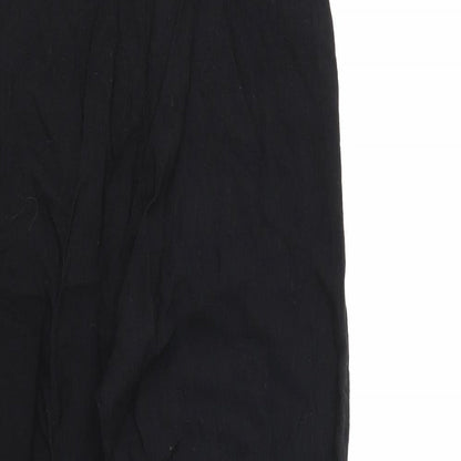 Topshop Womens Black   Trousers  Size 10 L24 in