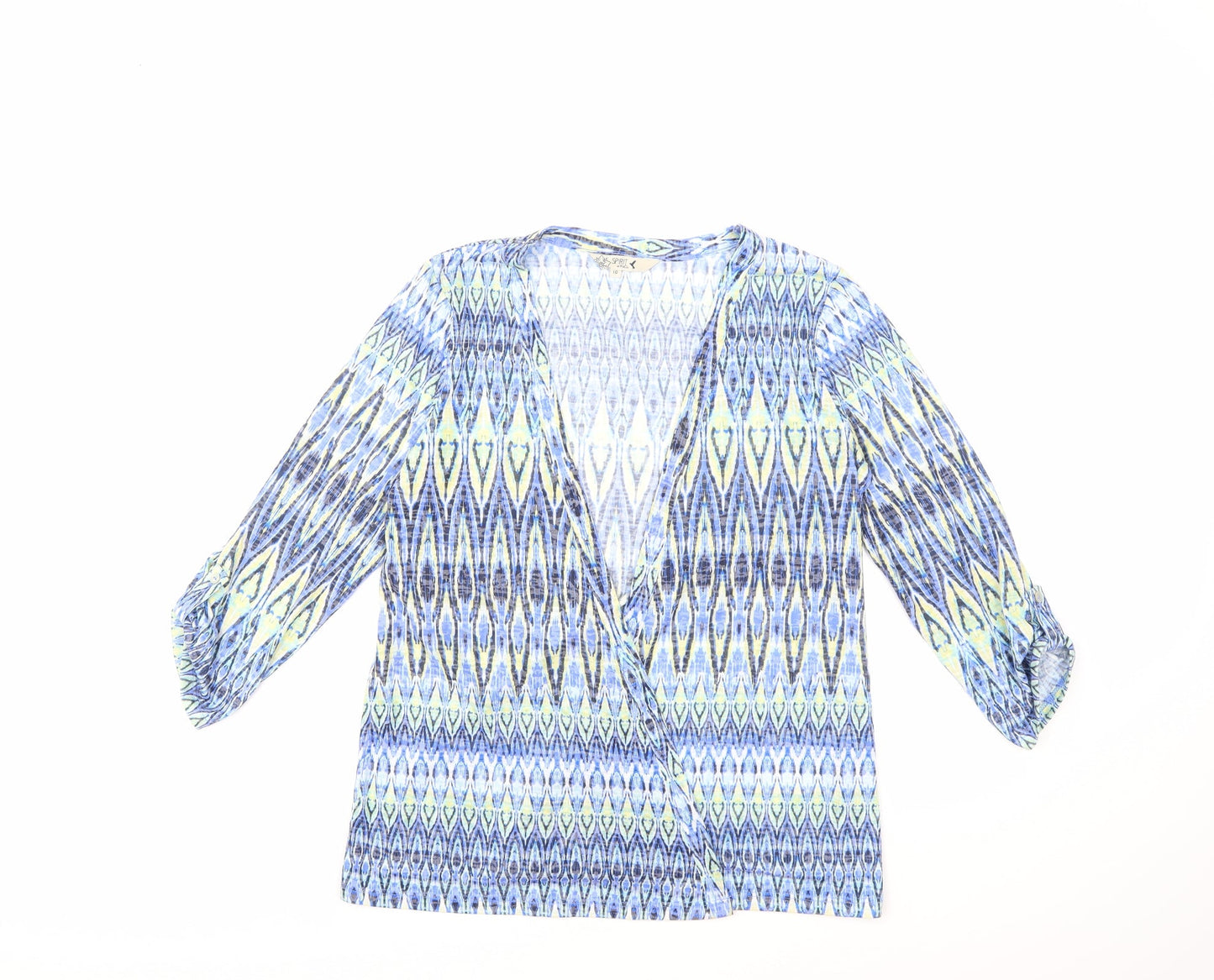 M&Co Womens Blue   Cardigan Jumper Size 10