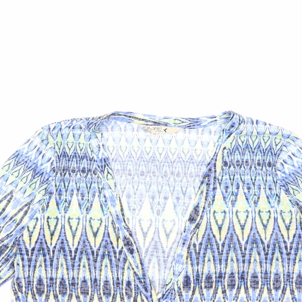 M&Co Womens Blue   Cardigan Jumper Size 10