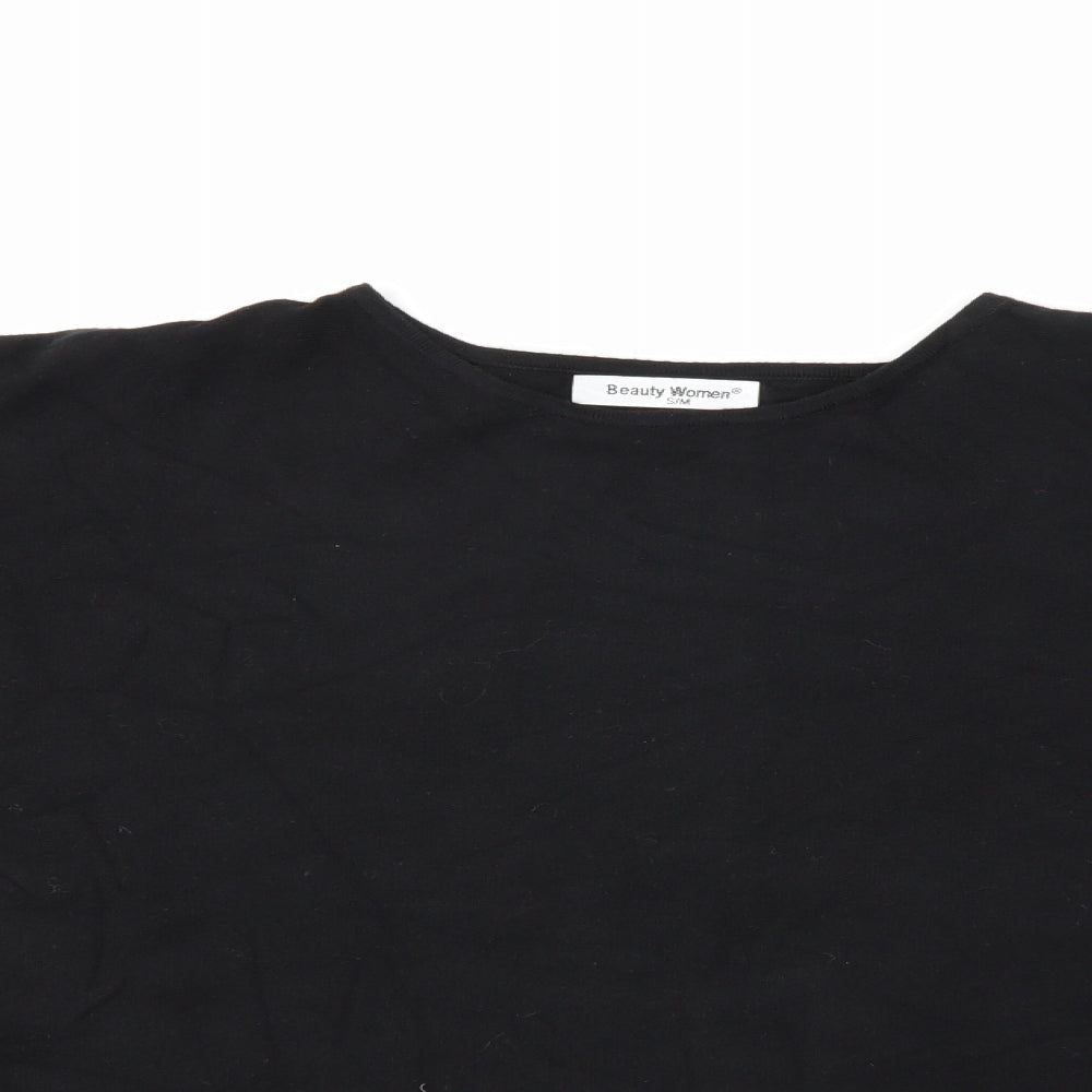 Beauty Women Womens Black   Pullover Jumper Size M