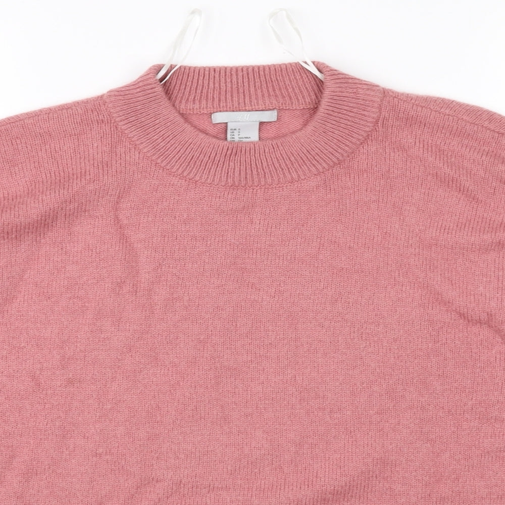 H&M Womens Pink   Pullover Jumper Size 8
