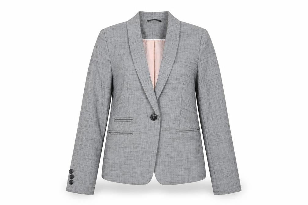 Next Womens Grey Check  Jacket Blazer Size 6