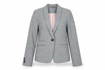 Next Womens Grey Check  Jacket Blazer Size 6