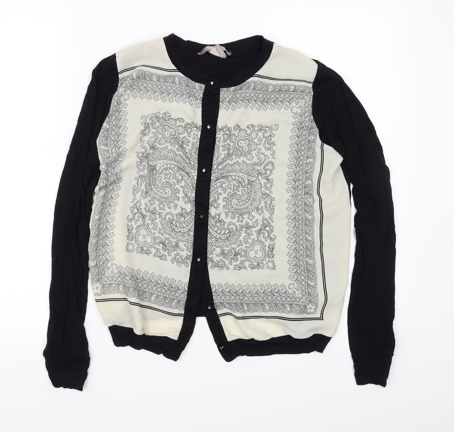 FOREVER 21 Womens Black Floral  Basic Blouse Size M