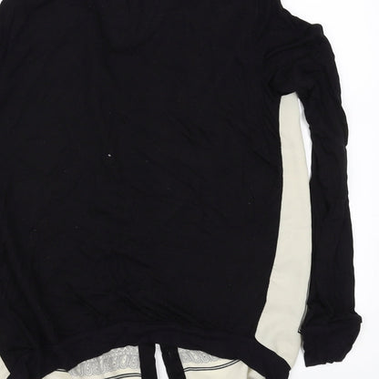 FOREVER 21 Womens Black Floral  Basic Blouse Size M