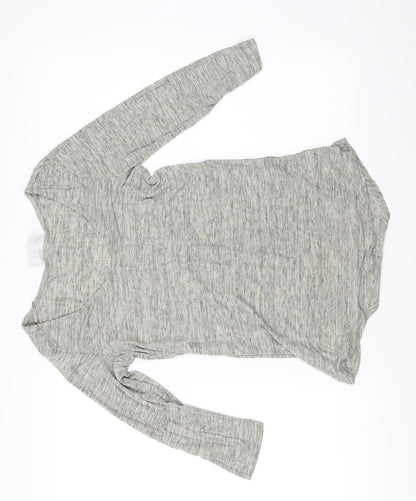 Womens UK Size 8 NEXT Grey Basic T-Shirt
