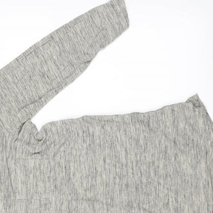 Womens UK Size 8 NEXT Grey Basic T-Shirt