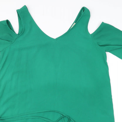 Papaya Womens Green   Basic Blouse Size 14