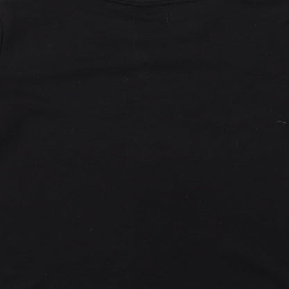 Brand and care label for Papaya women’s black jumper, size M