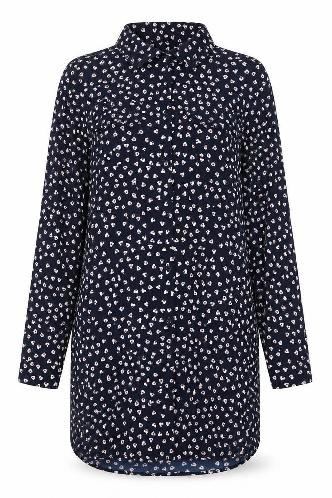 Womens UK Size S Brave Soul Blue Basic Button-Up