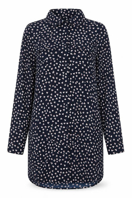 Womens UK Size S Brave Soul Blue Basic Button-Up