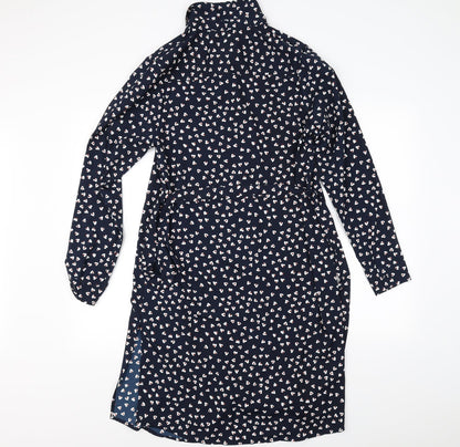 Womens UK Size S Brave Soul Blue Basic Button-Up