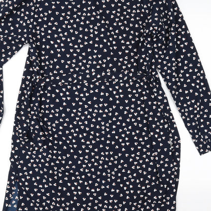 Womens UK Size S Brave Soul Blue Basic Button-Up