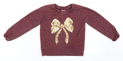 F&F Girls Purple   Pullover Sweatshirt Size 2-3 Years