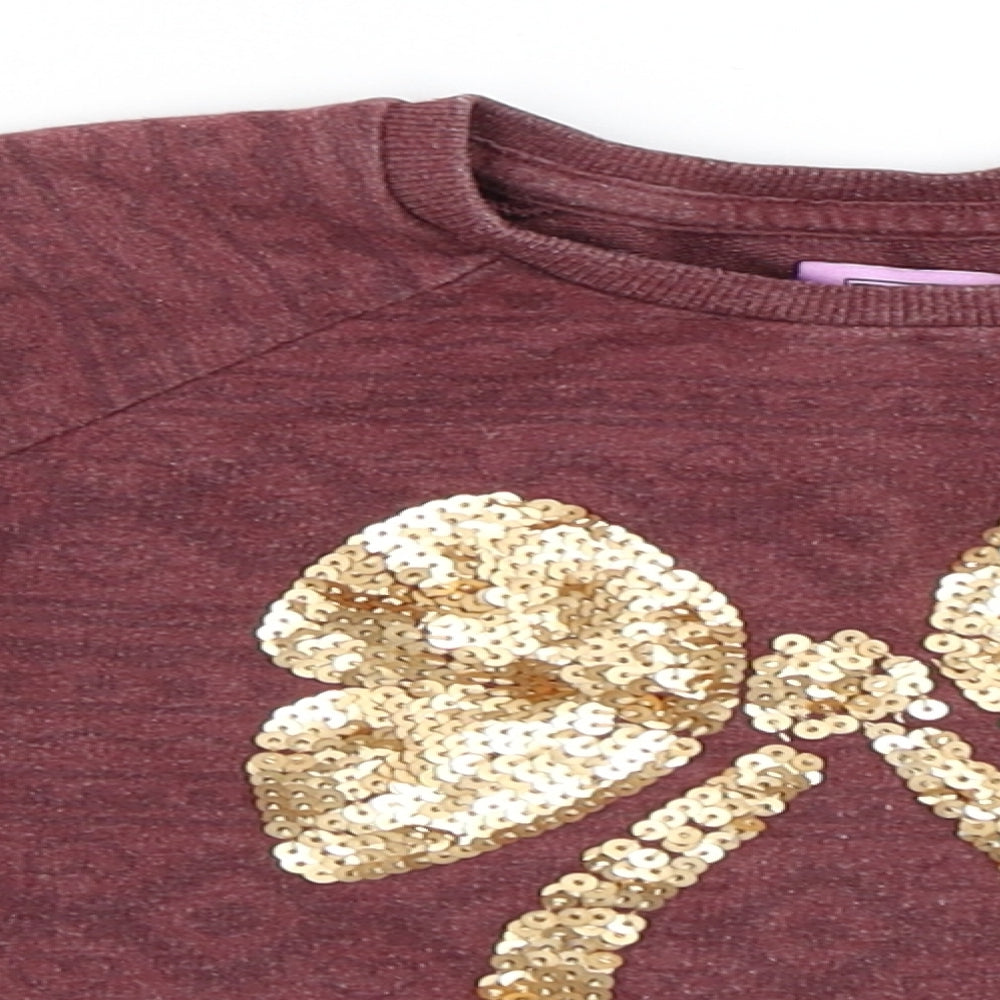 F&F Girls Purple   Pullover Sweatshirt Size 2-3 Years