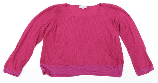 Per Una Womens Pink   Pullover Jumper Size 16