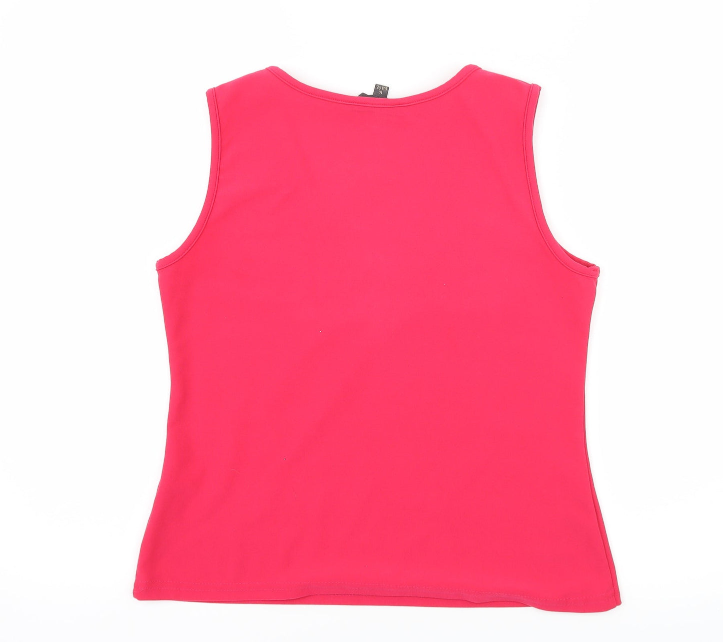 Atmosphere Womens Pink Striped Jersey Basic Tank Size 14