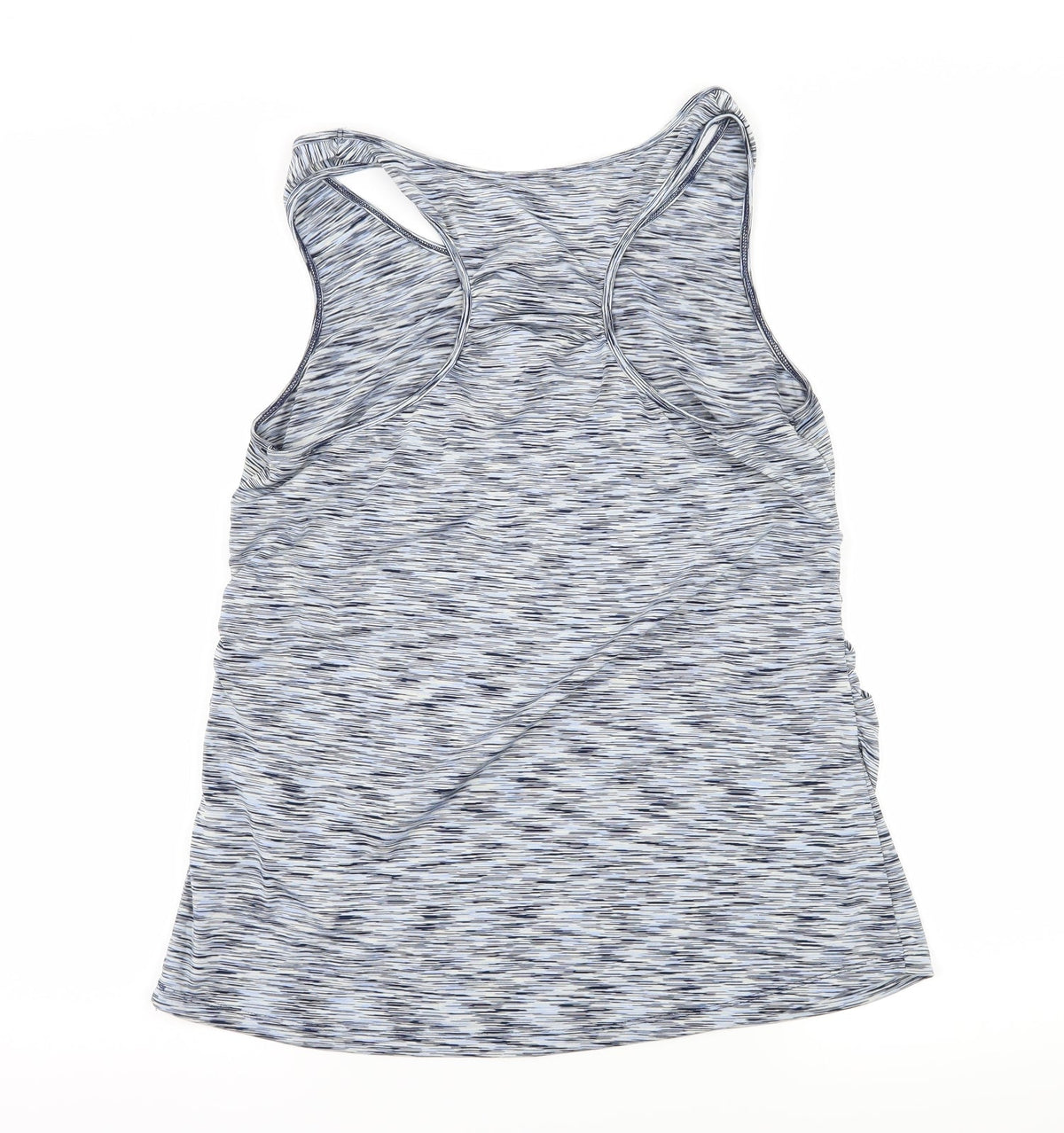Back view of South Luxe women’s blue striped jersey basic tank, size L